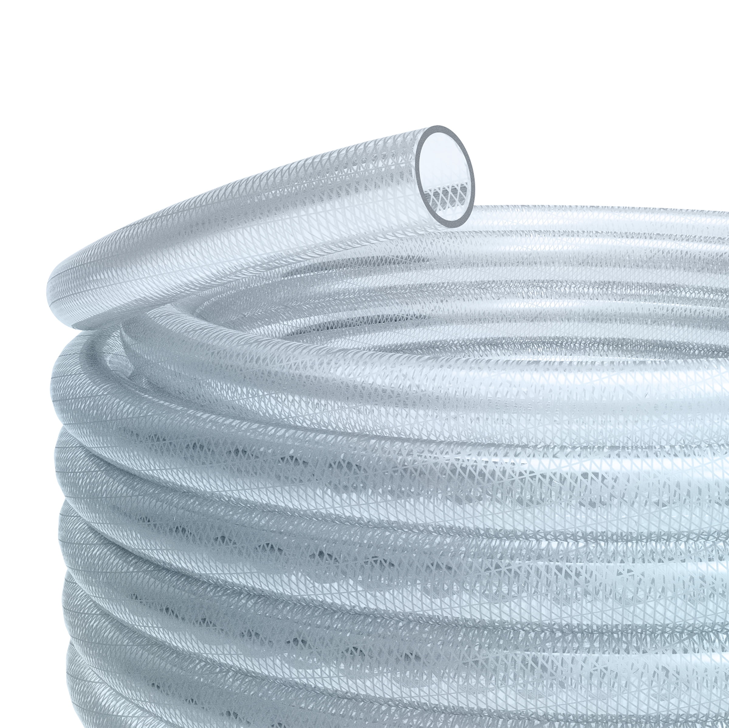 3/8 in. I.D. x 100 ft. Clear Braided High Pressure Reinforced PVC Vinyl Tubing