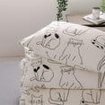 thumbnail image 6 of 3 Pcs Cats Duvet Cover Set King, 100% Cotton Bedding, Various Cartoon Cats Animals Pattern Printed on White for Kids Teens Boys Girls, 6 of 7