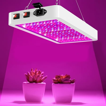 

Rosnek LED Grow Light Full Spectrum Panel 81/169/216/312LEDs Phytolamp with Daisy Chain for Indoor Veg and Flower Plant Grow Light Lamp