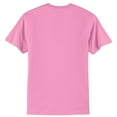 thumbnail image 3 of Port Co Adult Male Men Heather Short Sleeves T-Shirt Candy Pink 2X-Large Tall, 3 of 3