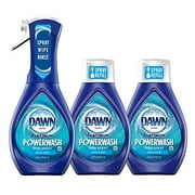 Dawn Platinum Power Wash Kit de démarrage en spray pour vaisselle, parfum frais, 473 ml, lot de 3