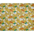 thumbnail image 4 of oneOone Polyester Lycra Yellow Fabric Cloud & Bird Cartoon Fabric For Sewing Printed Craft Fabric By The Yard 56 Inch Wide, 4 of 4