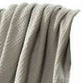 thumbnail image 2 of Nyx Twin Size Ultra Soft Cotton Thermal Blanket Textured Feel Taupe, 2 of 5
