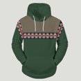 thumbnail image 5 of PMUYBHF Chandail pour Homme Homme Drôle Homme Hiver Printemps Décontracté Col Rond Manches Longues Imprimé 3D à Capuche Haut Blouse Chandails pour Hommes Chandails à Capuche Fermeture Éclair devant, 5 of 5