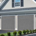 thumbnail image 3 of Vintage Dark Gray Garage Door Cover Banner 6 x 13 FT,Farmhouse Retro Solid Color Linen Texture Garage Door Curtains Backdrop with Grommets for Indoor Outdoor Wall Party Porch Yard Decor Background, 3 of 9