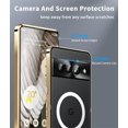 thumbnail image 6 of Magnetic for Google Pixel 8A Case Compatible with MagSafe Charger Ultra Slim Matte PC Back Metal Frame Bumper Scratch Resistant Safety Lock Shockproof Protective Case, Gold, 6 of 14