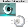 thumbnail image 6 of Family Children's Room Round Bedside Night Light Wireless Bedside Lamp Atmosphere LED Lamp with Bluetooth Speaker & Alarm Clock Night Light Bedroom Night Lamp, 6 of 18