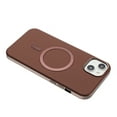 thumbnail image 2 of Allytechgroup iPhone 13 Case with Magnetic Ring, Compatible with Magsafe Slim Back Cover Flannel Inner Lining Shockproof Protective Phone Case for Apple iPhone 13, Brown, 2 of 6