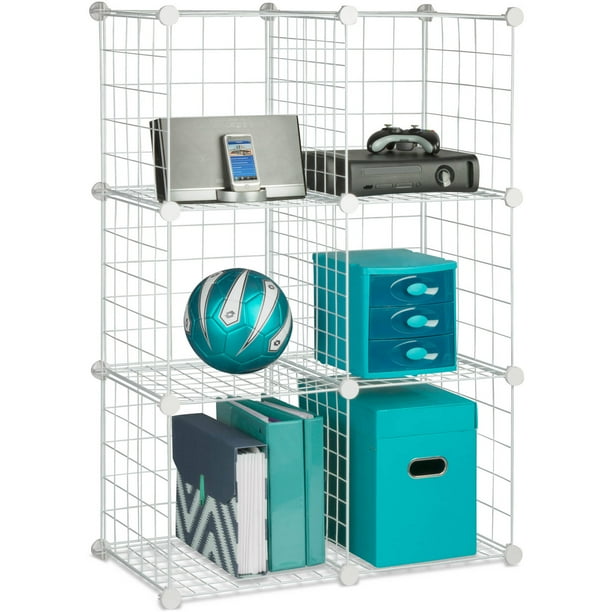 Honey Can Do Steel Modular Mesh Storage Cube, Multicolor