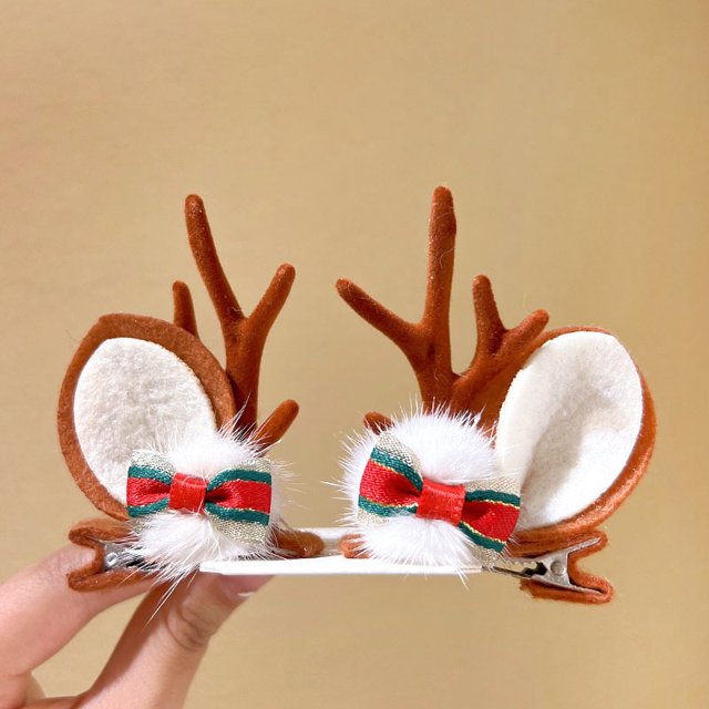 Pinzas para el pelo de Navidad, juego de pinzas para el pelo de bebé para niñas pequeñas, lindos tipos surtidos, accesorios para el pelo de bebé, horquilla para niñas, horquillas para el pelo de fiest kaili Sencillez