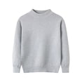 thumbnail image 2 of Lmnyox Sweaters for Kids Loose Solid Color Mock Neck Long Sleeve Knit Pullover Classic Winter Warm Sweaters, 2 of 9