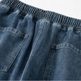 thumbnail image 6 of MYAOYI Mens Comfort Fit Jeans Drawstring Loose Denim Trousers, 6 of 6