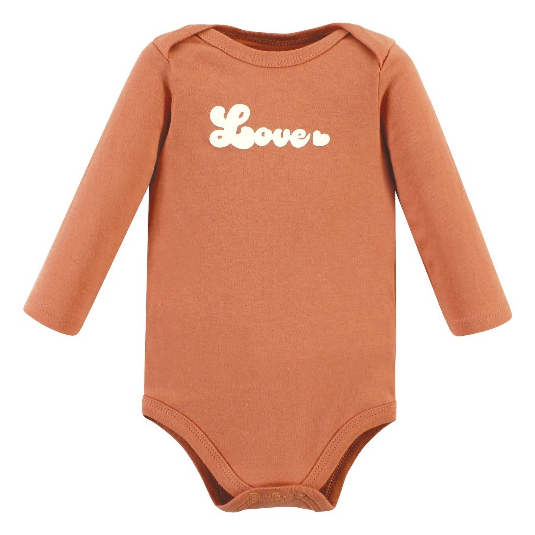 Hudson Baby Cotton Long-Sleeve Bodysuits, 3-Pack, Newborn- 24 Months