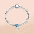 thumbnail image 2 of 925 Sterling Silver Charm for Bracelets Heart Stone Dreamcatcher Dangle Charms Women Bracelet Charm, 2 of 6