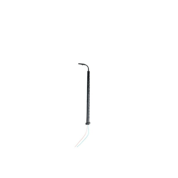 Farola a escala 1:87 Inteprter con cables suministros LED miniposte de tren decoraciones Artesanía Negro luz blanca