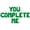 Green, variant on Letter Balloons - YOU COMPLETE ME 16" Inch Alphabet Letters Foil Mylar Balloon Valentines Day Party Banner (Black)