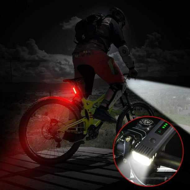 LED vélo lumière USB arrière vélo lumière Rechargeable vélo feu