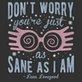 thumbnail image 2 of Mens Harry Potter Luna You’re Just As Sane as I Am Lightweight Hoodie, 2 of 4