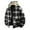 White, variant on KHONTS Heavy Thick Hoodies for Men Plaid Flannel Warm Sherpa Lined Winter Full Zip up Jackets Yellow XL