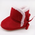 thumbnail image 5 of Xiaoxatg Girls Boots Prewalker Winter Warm Baby Boots For Toddler Girls And Boys Flexible Sole First Walking Footwear 6-9 Months Red, 5 of 5
