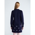 thumbnail image 3 of Free Assembly Women's and Women's Plus Bow Neck Sueded Terry Sweatshirt, Sizes XS-4X, 3 of 5