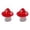 A*2, variant on Hand Blown Glass Mini Mushrooms Colorful Tiny Glass Figurines Miniature Mushroom Decor for Dashboard Decor, Terrarium, Desk Shelf, Aquarium, Gift for Women, Desktop (Blue)