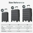 thumbnail image 6 of 24 Inch Hardshell ABS Checked Luggage Expandable Spinner Wheel Suitcase with TSA Lock Durable Travel Bag for Extended Trips, 6 of 9