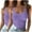Purple, variant on Timegard Camisole Top for Women 2pc Plus Size Scoop Neck Sleeveless Slim Fitting Comfy Casual Tank Top