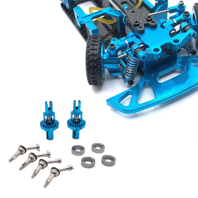 1/28 Voitures Télécommandées Fournitures Différentielles Modification Kit d'Arbre de Transmission de Véhicule Roulement de Remplacement pour WLtoys K969 K979 K989 K999 Bleu