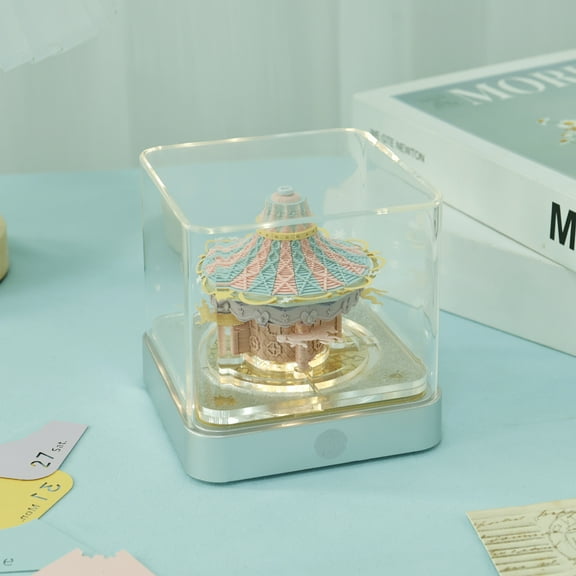 3D Memo Pads with LED Light Creative 3D Art Calendar with Display Box Decorative 3D Desk Calendar Fun 3D Art Calendar Memo Pad 3D Paper Art Calendar for Home Office Desktop