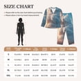 thumbnail image 3 of Rateoe Cute Cloud Cat Pattern Womens Pajamas Set Long Sleeve Sleepwear Button Down Nightwear Soft Cotton Pj Lounge Sets, 3 of 9
