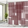 thumbnail image 4 of Ambesonne Contemporary Shower Curtain, Cubes Geometric Modern, 69"Wx84"L, Pale Chocolate, 4 of 4