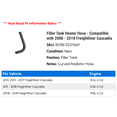 thumbnail image 2 of Filler Tank Heater Hose - Compatible with 2008 - 2018 Freightliner Cascadia 2009 2010 2011 2012 2013 2014 2015 2016 2017, 2 of 2