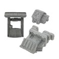 thumbnail image 1 of Miniature Yard Ornaments 3Pcs Grey Pot Decoration Perfect For Landscape Design And Indoor Decoration In Garden Decor, 1 of 5