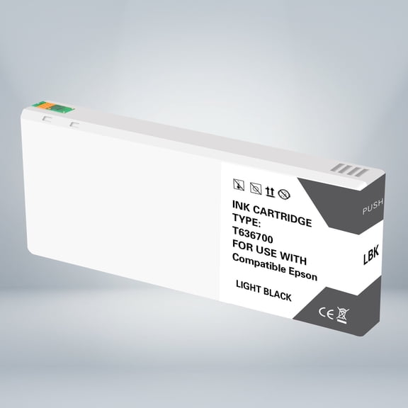 Compatible Epson T636700 700ml Light Black Ink By Superink