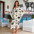 thumbnail image 4 of DISNIMO Floral Print Kaftan Dress for Women Plus Size V Neck Beach Cover Ups Batwing Sleeve Caftan Dress Swimsuit Cover Up Casual Loose Bathing Suit Coverups, 4 of 7