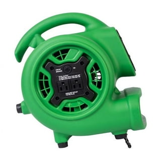 XPOWER P-80A Mini Mighty Air Mover Utility/Floor Fan w/Daisy Chain,  3-Speed, 600 CFM, Blue