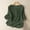 Army Green, variant on Endives Women's Embroidered Tops Solid Color Pleated Cotton Linen Shirts Blouse Spring Summer