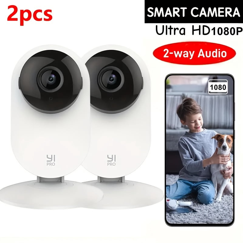 AI 1080P Indoor Security Camera with Color Night Vision, Two-Way Audio, Real-Time Alerts for Baby, Pet, Home & Office, USB Powered, 2.4GHz WiFi