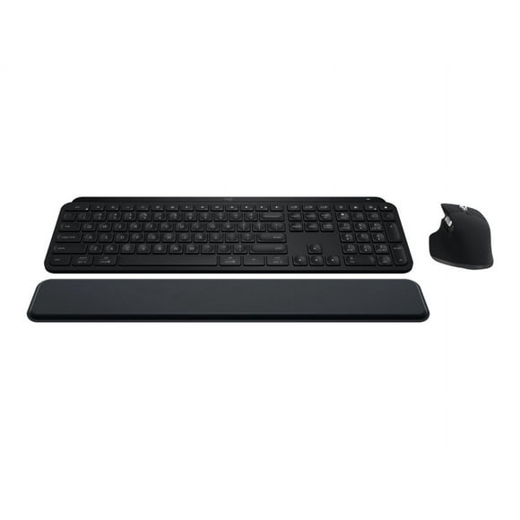 Logitech MX Keys S Combo, Black - Keyboard and mouse set - backlit - wireless - Bluetooth LE - black