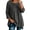 #02 Dark Gray, variant on Women's Oversized Long Sleeve Swing Tops, Casual Scoop Neck Dolman Blouses, Loose a-Line Tunics, for Daily Lounging, Spring Summer Wear, Navy XL