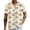 Gold, variant on 2026 Men's Hawaiian Shirt Short Sleeve Button Down Floral Print Casual Aloha Shirt for Summer Tropical Holiday Beach Shirts