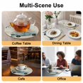 thumbnail image 2 of Spring Daisy Round 13 Inch Placemats Set of 8, White Flowers Blue Country Car Rustic Botanical HeatResistant Non Slip Place Mats for Dining Table, Wipeable Braided Kitchen Table Mats for Housewarming, 2 of 9