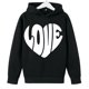 thumbnail image 4 of Sudadera con capucha y estampado de corazón de San Valentín, sudadera de manga larga para niños y niñas, chaqueta para niñas de talla mediana y grande., 4 of 7