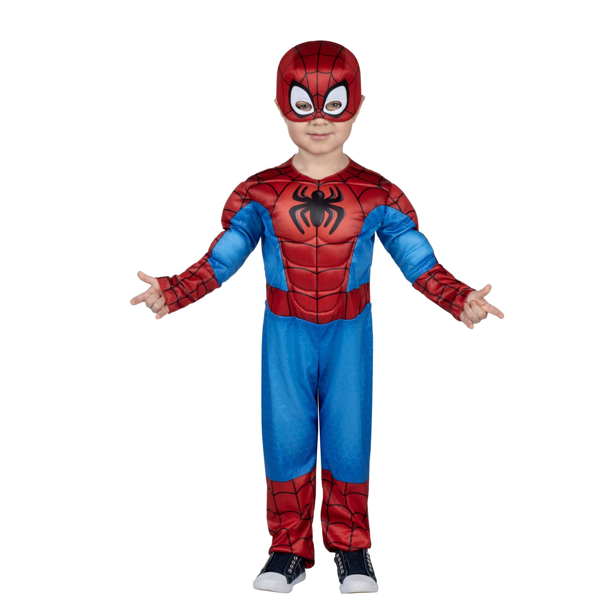 Marvel's Spiderman Halloween Costume for Toddler, Size 2T, by Jazwares