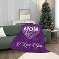 thumbnail image 2 of LHSHID Christmas Birthday Gifts for Mom Wrap Love Around Mom Mom Anniversary Christmas Birthday Gifts from Daughter Son Presents for Mother I Love You Mom Blanket 60x80in, 2 of 3