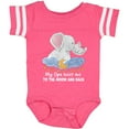 thumbnail image 3 of Inktastic My Opa Loves Me to the Moon and Back Elephant Family Boys or Girls Baby Bodysuit, 3 of 5
