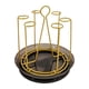 thumbnail image 2 of Rejilla para secar tazas Soledad con bandeja de drenaje oro, 2 of 10
