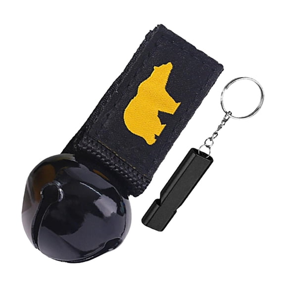 Loud Bear Bell Whistle Deterrent Device Iron Protection Quick Silencing for Outdoor Camping Fishing