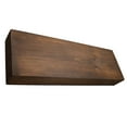 thumbnail image 2 of Rustic Farmhouse Wood Mantel Shelf, 36" x 3" x 8", Coffee, 2 of 7